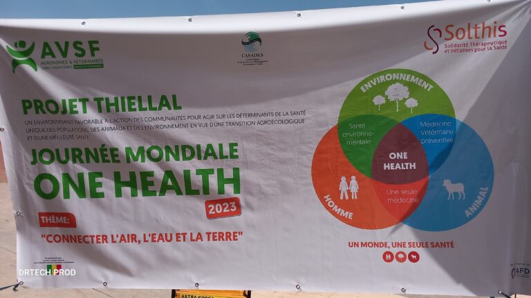 Vélingara : Journée Mondiale One Health organisé ce mardi 7 Novembre 2023 au terrain Bopp par Projet Thiellal en partenariat avec AVSF, Casades et Solthis