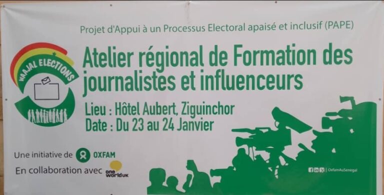 Élections présidentielles, Oxfam outille les journalistes et influenceurs de la zone sud