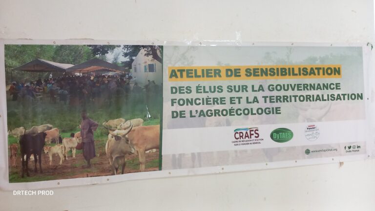 Vélingara : Atelier de sensibilisation des élus sur la gouvernance foncière et la territorialisation de l’agroécologie ce mercredi 13 au jeudi 14 mars 2024 au Cren à Saré Thialy dans la commune de Saré Coly Sallé  